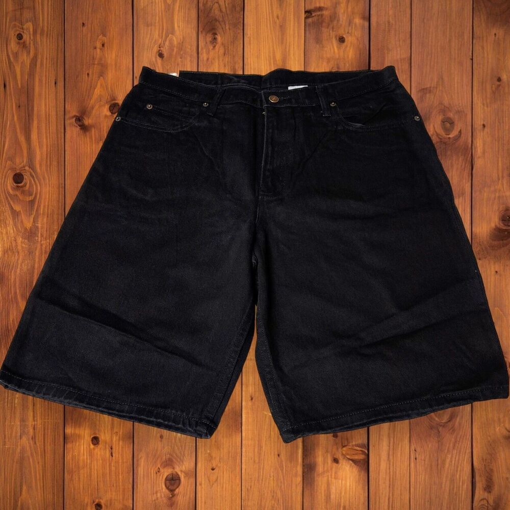 Vintage Jordache Shorts Mens Size 36 Black 10” Inseam NWT Deadstock